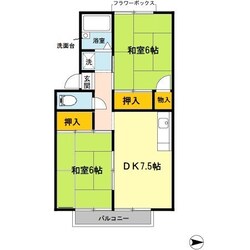 ハイツコイケⅠの物件間取画像